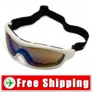 New Snowboard Ski Goggles Anti-Fog Anti-Scratch White FREE Shipping