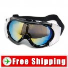 Sport Ski Snowboard Goggles Anti-Fog Anti-Scratch Black FREE Shipping