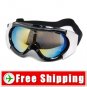 Sport Ski Snowboard Goggles Anti-Fog Anti-Scratch Black FREE Shipping