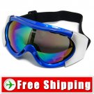 Ski Snowboard Goggles Anti-Fog Anti-Scratch Blue FREE Shipping