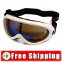 Ski Snowboard Goggles Anti-Fog Anti-Scratch White FREE Shipping