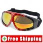 Ski Snowboard Goggles Anti-Fog Anti-Scratch Black&Red FREE Shipping