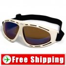 Sport Ski Snowboard Goggles Anti-Fog Anti-Scratch White FREE Shipping