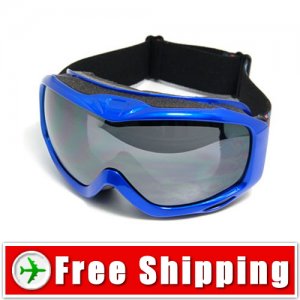 Anti-Fog Dual Lens Ski Snowboard Goggles Blue Color FREE Shipping