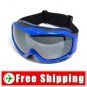 Anti-Fog Dual Lens Ski Snowboard Goggles Blue Color FREE Shipping