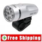 Bicycle 5 LED Bulbs White Lighting Flash Light Lamp FREE Shipping