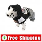 Dog Pullover Style Trousers Clothes with Hoodie Black FREE Shipping