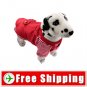 Dog Vest Style Pullover Coat with Stripe Pattern Red FREE Shipping