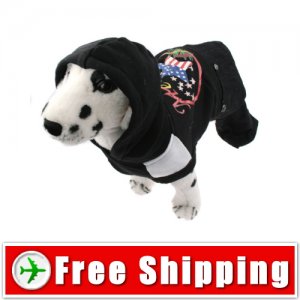Pullover Style with Hoodie Black for Dog FREE Shipping