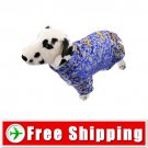 Tang Suit Style Dress Blue Color for Dog Pet FREE Shipping