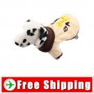 Button Closure Style Coat Yellow Colors for Dog Pet FREE Shipping