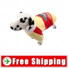 Cotton-padded Jacket Clothes Yellow for Dog Pet FREE Shipping