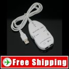 USB Guitar Link Cable PC Recording White FREE Shipping