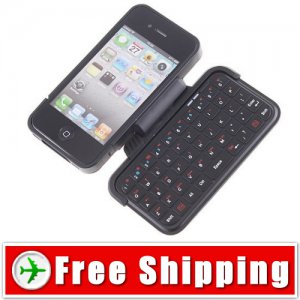 MINI Flip-Out Bluetooth Keyboard Case For iPhone 4 FREE Shipping