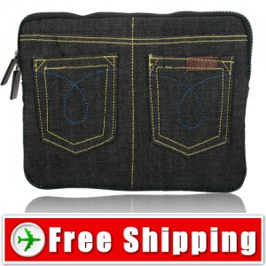 New Velvet and Jeans Protects Carrying Bag for ipad 2 FREE Shipping