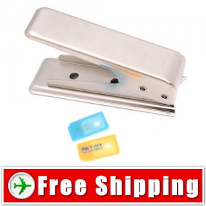 Microsim Card Cutter and 2x Adapter for iPad iPhone 4 FREE Shipping