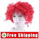 Synthetic Reddish Brown Funky Unisex Short Clown Wig FREE SHIPPING