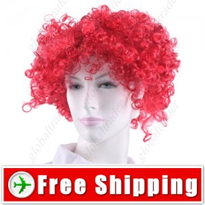 Synthetic Reddish Brown Funky Unisex Short Clown Wig FREE SHIPPING