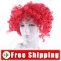 Synthetic Reddish Brown Funky Unisex Short Clown Wig FREE SHIPPING