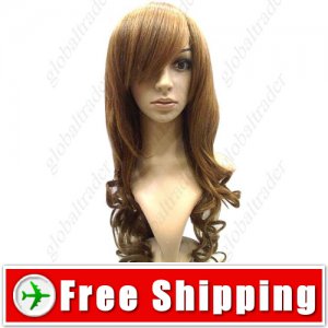 Sweet Doll Style with Thick Tilted Bang Wig Hairpiece FREE SHIPPING