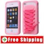 Sporty Pink Shoe Silicone Skin Case for iPhone 4G FREE SHIPPING