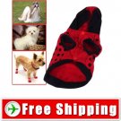 Dog Wear Hooded Cotton Beetle Style Winter Warm Coat FREE SHIPPING