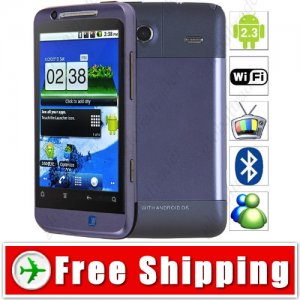 3.4inch Android 2.3 Unlocked 2-Sim Cell Mobile Phone WiFi TV