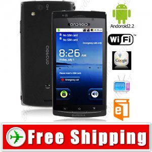 4inch Android 2.2 Unlocked 2-Sim Cell Mobile Phone Smartphone TV WiFi