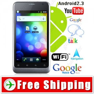 4 inch 3G Unlocked 2-Sim Android 2.3 Cell Mobile Phone WiFi Car Home