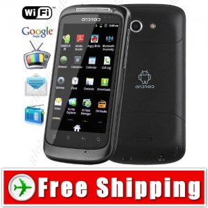 3.4inch 2-Sim Android 2.3.4 Capacitive Touch Mobile Cell Phone TV WiFi