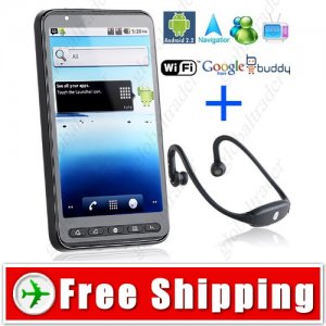 4.25inch 2-Sim Android 2.2 Mobile Cell Phone WiFi TV Bluetooth Headset