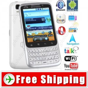 2.7 inch 2-Sim Android 2.2 QWERTY Cell Mobile Phone WiFi TV 2GB TF