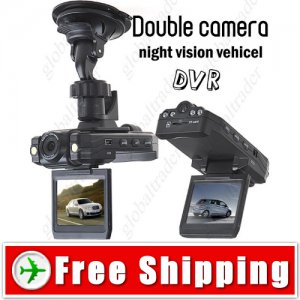 2 inch 2 Camera Automobile Drive Recorder DVR Car Video Recorder