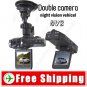 2 inch 2 Camera Automobile Drive Recorder DVR Car Video Recorder