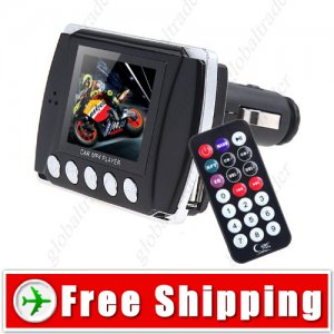 1.8 inch LCD Car MP3 MP4 Player FM Transmitter - TF Slot USB Port