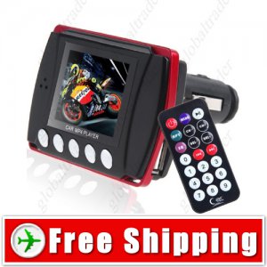 New 1.8 inch LCD Car MP3 MP4 Player FM Transmitter