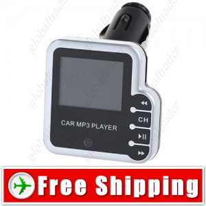 1.5 inch LCD MP3 Player FM Transmitter for Car Audio - Gray