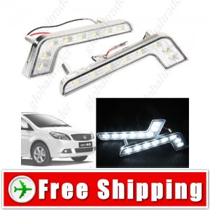 New 2 x 8 LED Daytime Running Light DRL Head Lamp for Car Automobile