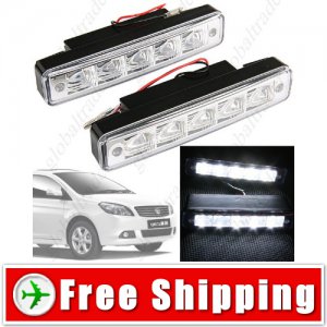 2 x LED Daytime Running Light Head Lamp for Car Vehicle Automobile