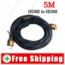 High Speed 5M M-to-M HDMI HD Multimedia Signal Transfer Cable for HDTV