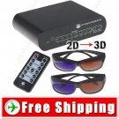 Novel 2D to 3D Conversion Signal Video Converter Box Set for TV DVD