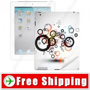 Protective Colored Skin Sticker Paster Back Cover for Apple iPad 2