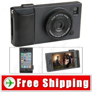 Plastic Camera Design Phone Case Protective Cover for iPhone 4 4S