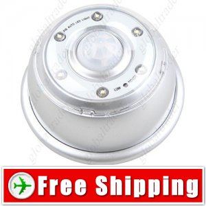 6 LED Light Lamp Auto Infrared Radial Sensor Motion Activated Detector