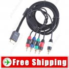 1.8m Gold Plated 5-in-1 Video & Audio Component AV Cable for PS2 PS3
