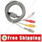 New Composite S-Video & RCA AV Cord Cable for Nintendo Wii Console