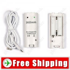 3600mAh Rechargeable Battery Pack for Nintendo Wii Remote