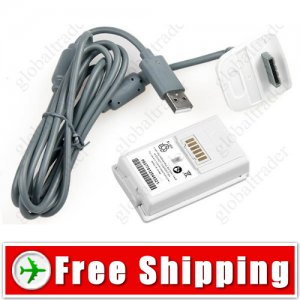 USB Plug - 4800mAh Rechargeable Battery Pack for XBOX 360 Controller