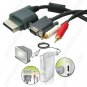 VGA HD AV Cable & Stereo RCA Audio Output for Xbox 360 - 6Feet