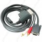 VGA HD AV Cable & Stereo RCA Audio Output for Xbox 360 - 6Feet